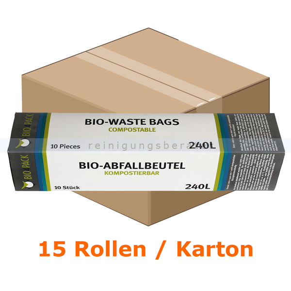 Bio Müllbeutel Bio4Pack, kompostierbar 240 L Karton