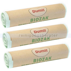 Bio Müllbeutel Dumil Bio Sack transparent grün 240L 72 Stück