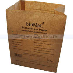 Bio Papierbeutel Natura Biomat kompostierbar 7 L