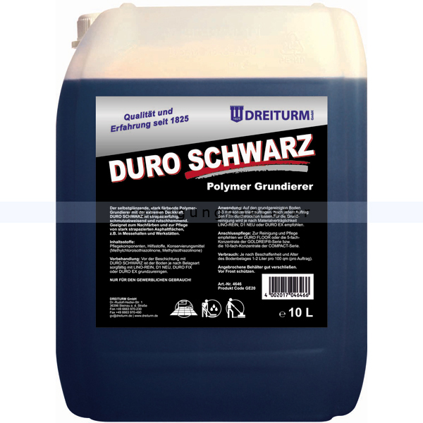Bodenbeschichtung Dreiturm Duro Schwarz 10 L
