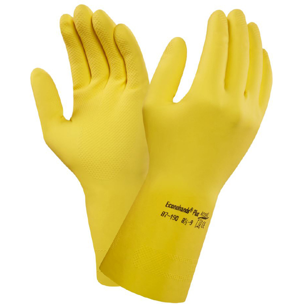 Gummihandschuhe Handschuhe Chemie Schutzhandschuhe Putzhandschuhe ROT Gr S XL 