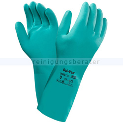 Chemikalien Schutzhandschuhe Ansell Solvex® grün in XL