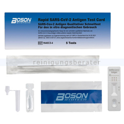 Corona Test Boson COVID-19 Antigen Schnelltest 5er Pack