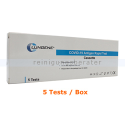 Corona Test CLUNGENE Covid-19 Antigen-Selbsttest 5 Tests