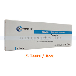 Corona Test CLUNGENE SARS-CoV-2 Antigen-Selbsttest 5er Box