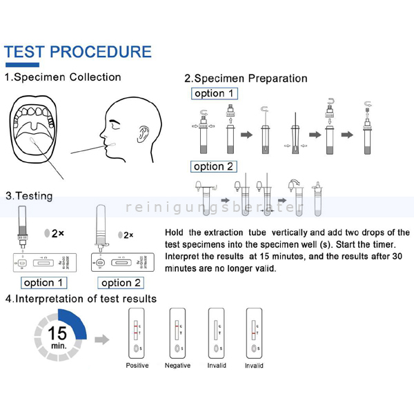 DEEPBLUE Corona Test Covid-19 Antigen-Laien Lollitest 5 Test