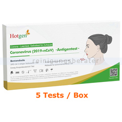 Corona Test HOTGEN Covid-19 Antigen-Schnelltest 5 Tests