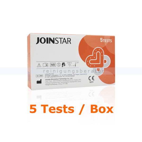 Corona Test JOINSTAR Covid-19 Antigen-Selbsttest 5 Tests