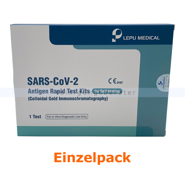 Corona Test LEPU SARS-CoV-2 Antigen Rapid Test Kit 1 Test