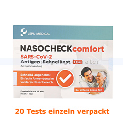 Corona Test NASOCHECK SARS-CoV-2 Antigen-Selbsttest 20 Tests