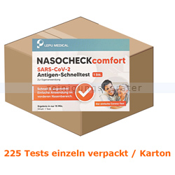 Corona Test NASOCHECK SARS-CoV-2 Antigen-Selbsttest 225 Tests