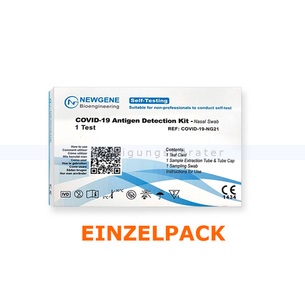 Corona Test NEWGENE Covid-19 Antigen-Selbsttest 1 Test