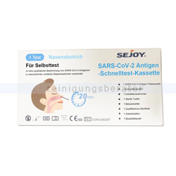 Corona Test SEJOY Covid-19 Antigen-Selbsttest 1 Test