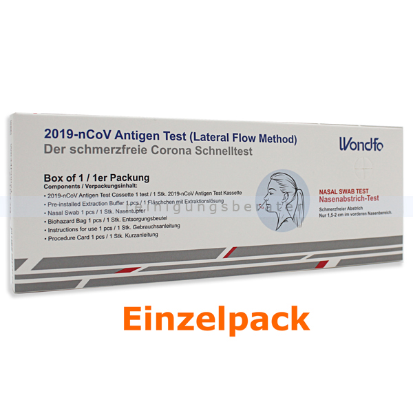 Corona Test WONDFO Covid-19 Antigen-Selbsttest 1 Test
