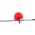 Zusatzbild Deckenbesen Nölle Rundkopf mit Teleskopstiel rot oder blau