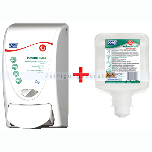 Desinfektionsmittelspender DEB InstantFoam 1 L Set