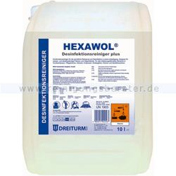 Desinfektionsreiniger Dreiturm Hexawol Plus 10 L
