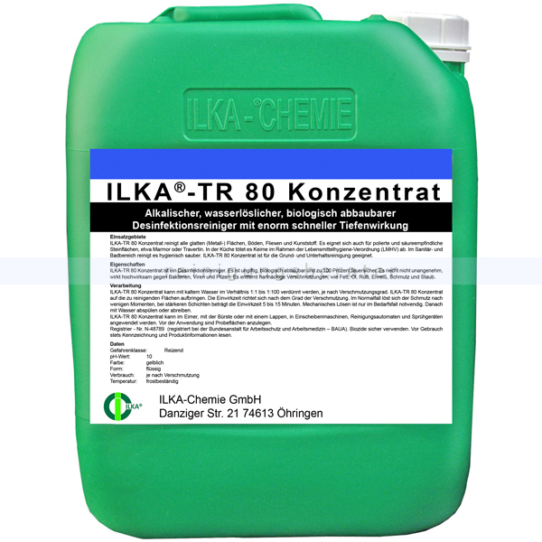 Desinfektionsreiniger ILKA TR 80 10 L