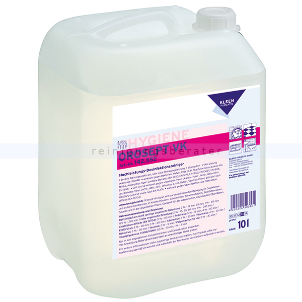 Desinfektionsreiniger Kleen Purgatis Orosept VK 10 L