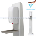 Desinfektionssäule DesiTurm Advance Stahl weiß DS3 Sensor