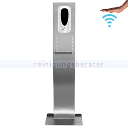 Desinfektionssäule DesiTurm MINI Advance Edelstahl Touchless