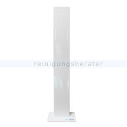 Desinfektionssäule Reinigungsberater Desiturm Stahl weiss