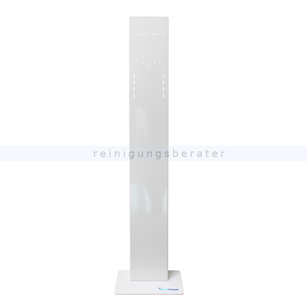 Desinfektionssäule Reinigungsberater Desiturm Stahl weiss