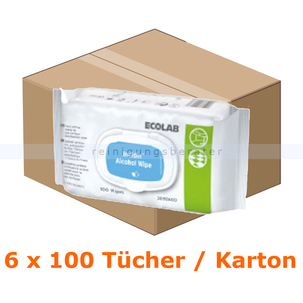 Desinfektionstücher Ecolab Incidin Alcohol Wipes Flowpack