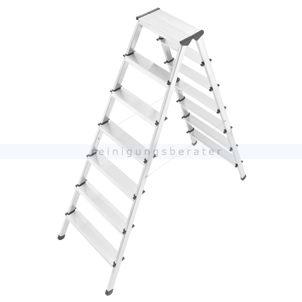 Doppelleiter Hailo L90 mit 2x7 Stufen