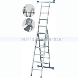 Doppelleiter Krause Gelenkleiter Stabilo 2x3 plus 2x6 Spross