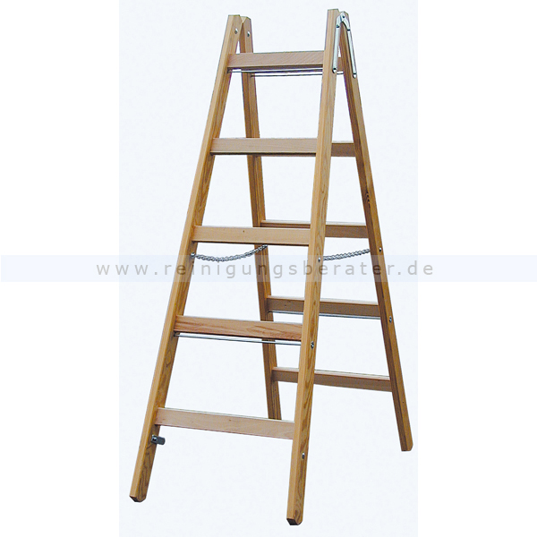 Doppelleiter Krause Holz - 2x9 Sprossen