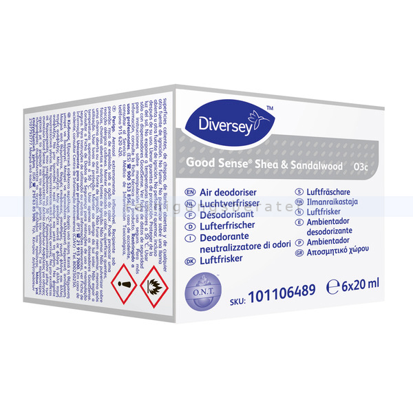 Duftspender Diversey Good Sense Shea & Sandalwood 6x20ml