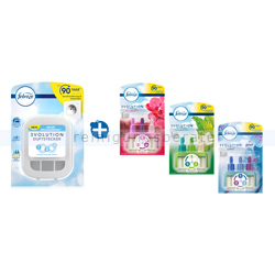 Duftspender Febreze 3Volution SET mit Stecker & 3 Flakons