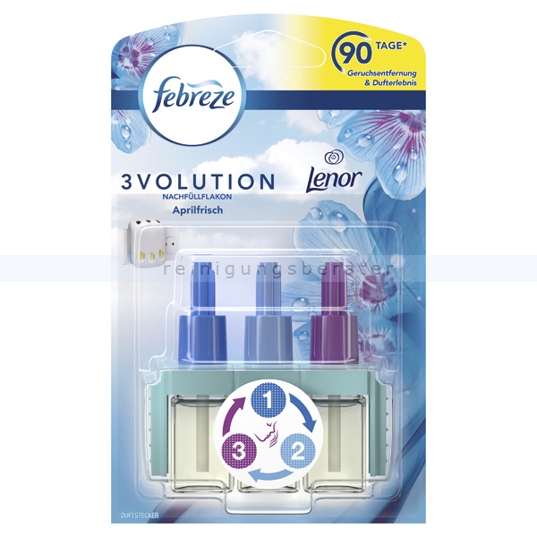 Duftspender P&G Febreze 3Volution Flakon Lenor Aprilfrisch