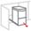 Zusatzbild Einbaumülleimer ausziehbar Simplehuman 30 L