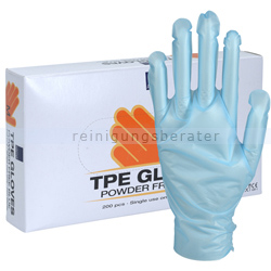 Einmalhandschuhe Abena TPE Handschuhe glatt blau M