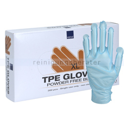 Einmalhandschuhe Abena TPE Handschuhe glatt blau XL