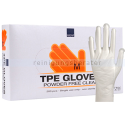 Einmalhandschuhe Abena TPE Handschuhe glatt transparent M