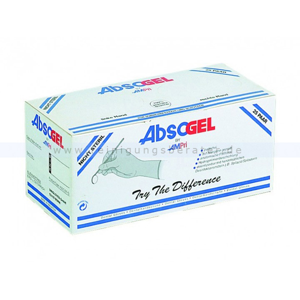 Einmalhandschuhe Ampri Absogel Dentalhandschuhe weiß Gr. 7,0