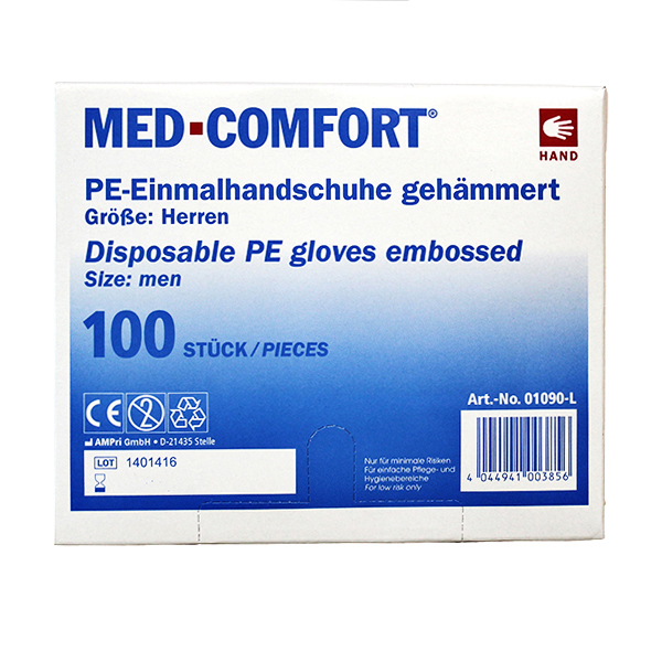 Ampri Med-Comfort PE-Überschuhe blau 100 Stück Einwegschuhe Einmalschuhe 