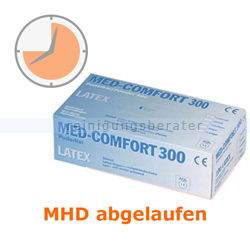 Einmalhandschuhe aus Latex Ampri MED Comfort weiß 300 L MHD