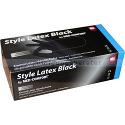 Einmalhandschuhe aus Latex Ampri Style Latex Black schw. XL