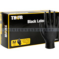 Einmalhandschuhe aus Latex Thor Black schwarz M