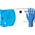 Zusatzbild Einmalhandschuhe aus Nitril Abena 30 cm lang blau L