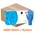 Zusatzbild Einmalhandschuhe aus Nitril Abena 30 cm lang blau L Karton