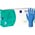 Zusatzbild Einmalhandschuhe aus Nitril Abena 30 cm lang blau S
