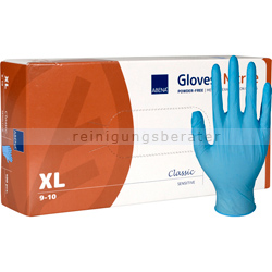 Einmalhandschuhe aus Nitril Abena blau XL