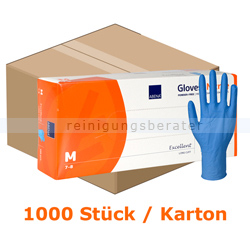 Einmalhandschuhe aus Nitril Abena Excellent blau M Karton