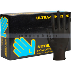 Einmalhandschuhe aus Nitril Abena Sensitive Ultra schwarz L