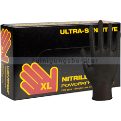 Einmalhandschuhe aus Nitril Abena Sensitive Ultra schwarz XL